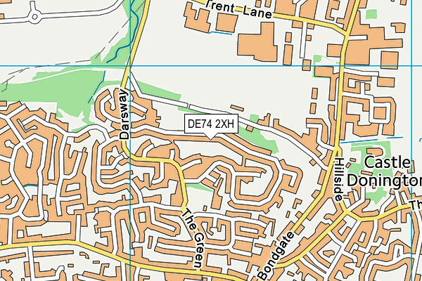 DE74 2XH map - OS VectorMap District (Ordnance Survey)
