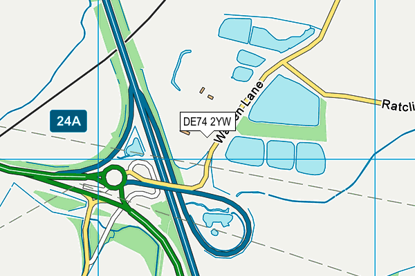 Livingwell Health Club (East Midlands) map (DE74 2YW) - OS VectorMap District (Ordnance Survey)