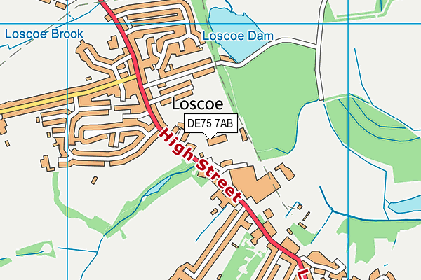 Map of DERBYSHIRE LAWN CARE LTD at district scale
