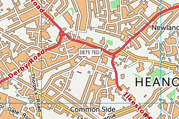 DE75 7ED map - OS VectorMap District (Ordnance Survey)