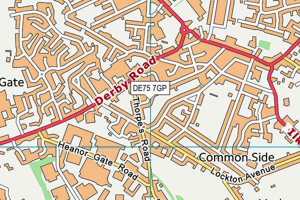 DE75 7GP map - OS VectorMap District (Ordnance Survey)