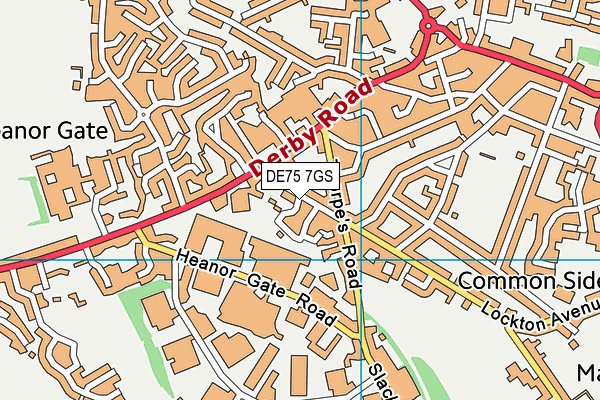 DE75 7GS map - OS VectorMap District (Ordnance Survey)