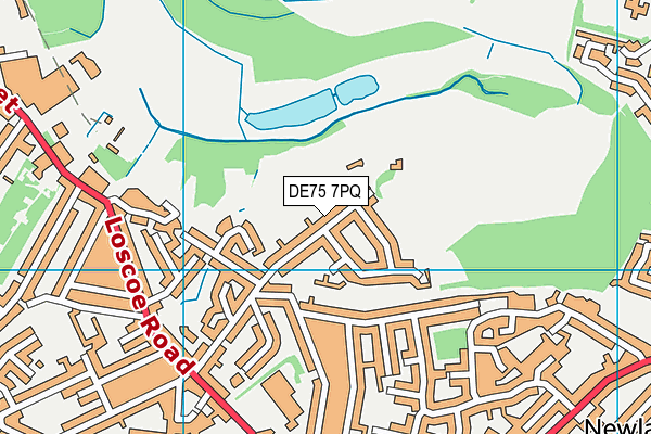 DE75 7PQ map - OS VectorMap District (Ordnance Survey)