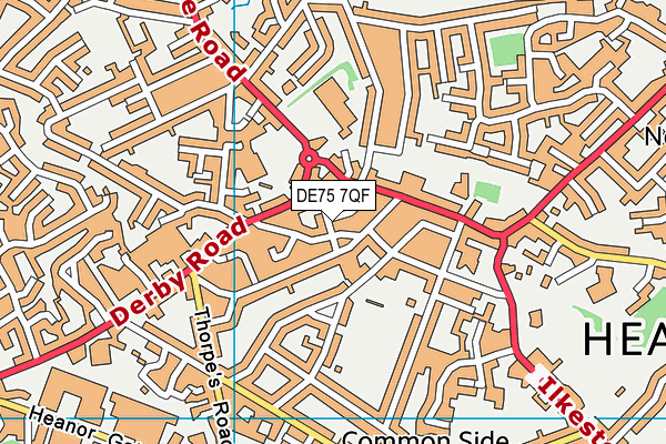 DE75 7QF map - OS VectorMap District (Ordnance Survey)