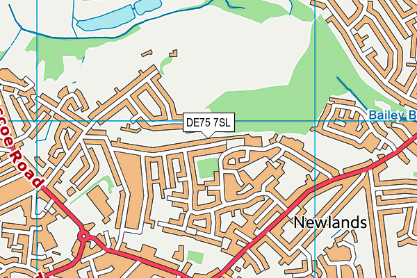 DE75 7SL map - OS VectorMap District (Ordnance Survey)