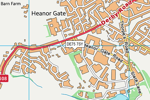 DE75 7SY map - OS VectorMap District (Ordnance Survey)