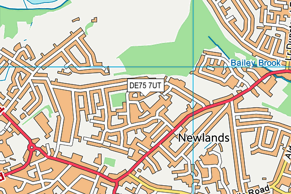 DE75 7UT map - OS VectorMap District (Ordnance Survey)