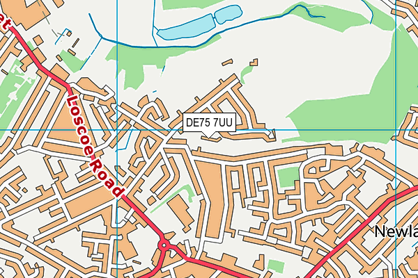 DE75 7UU map - OS VectorMap District (Ordnance Survey)