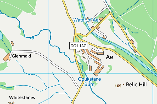 DG1 1AG map - OS VectorMap District (Ordnance Survey)