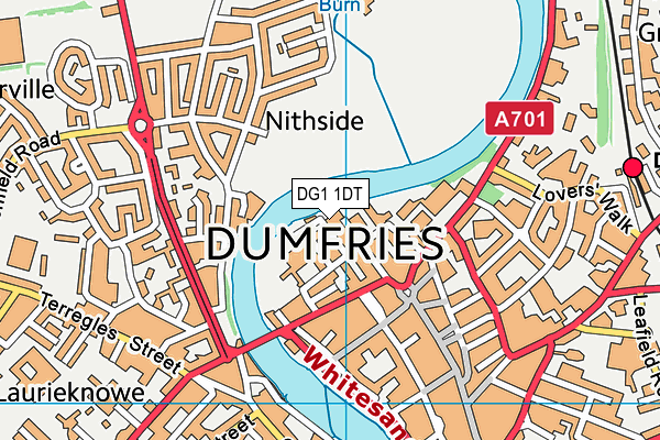 DG1 1DT map - OS VectorMap District (Ordnance Survey)