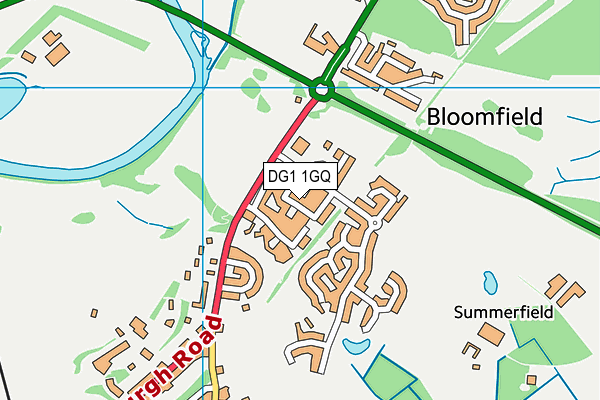 DG1 1GQ map - OS VectorMap District (Ordnance Survey)