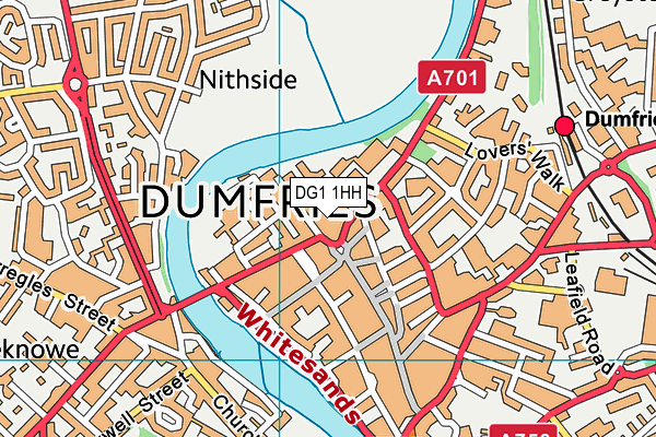DG1 1HH map - OS VectorMap District (Ordnance Survey)