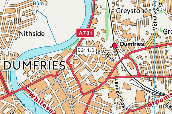 Map of DRYFE VETS LIMITED at district scale
