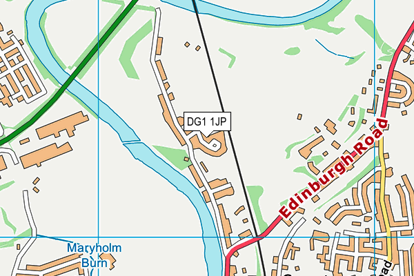 DG1 1JP map - OS VectorMap District (Ordnance Survey)