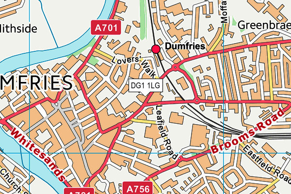 DG1 1LG map - OS VectorMap District (Ordnance Survey)