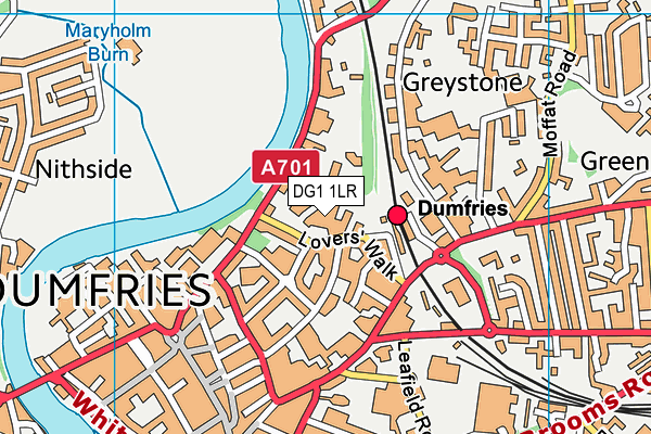 DG1 1LR map - OS VectorMap District (Ordnance Survey)