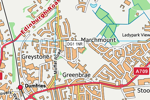 DG1 1NR map - OS VectorMap District (Ordnance Survey)