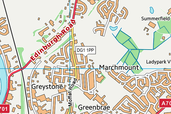 DG1 1PP map - OS VectorMap District (Ordnance Survey)