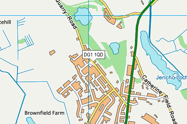 DG1 1QD map - OS VectorMap District (Ordnance Survey)