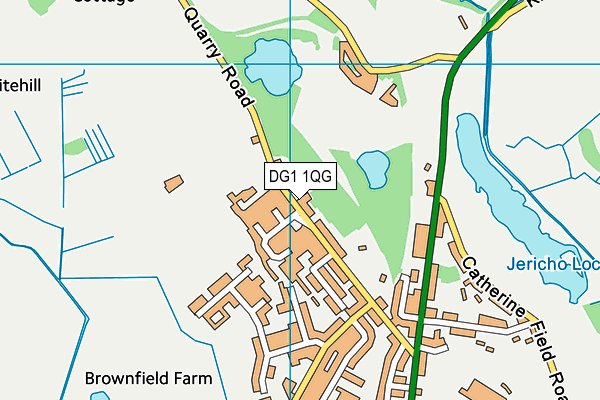 DG1 1QG map - OS VectorMap District (Ordnance Survey)