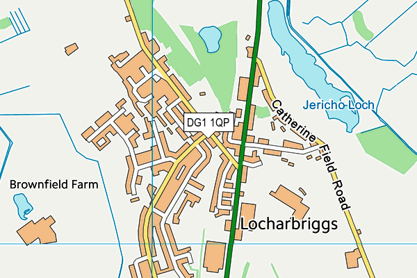 DG1 1QP map - OS VectorMap District (Ordnance Survey)