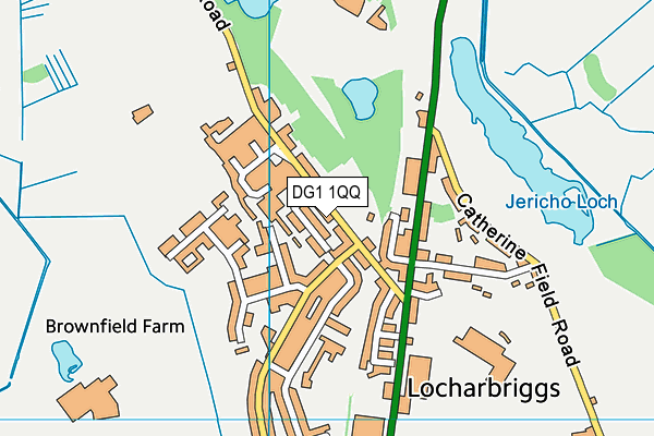 DG1 1QQ map - OS VectorMap District (Ordnance Survey)