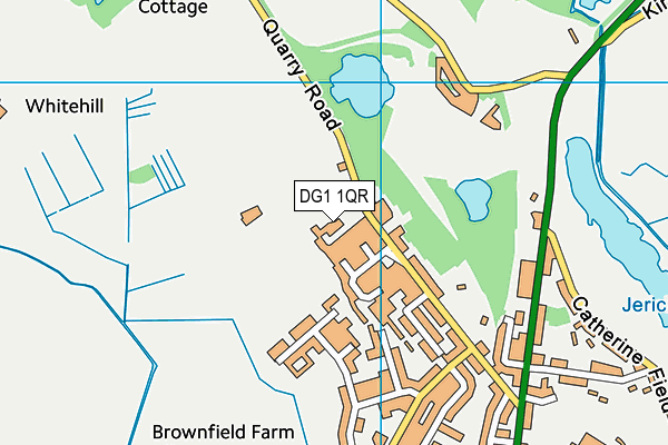 DG1 1QR map - OS VectorMap District (Ordnance Survey)