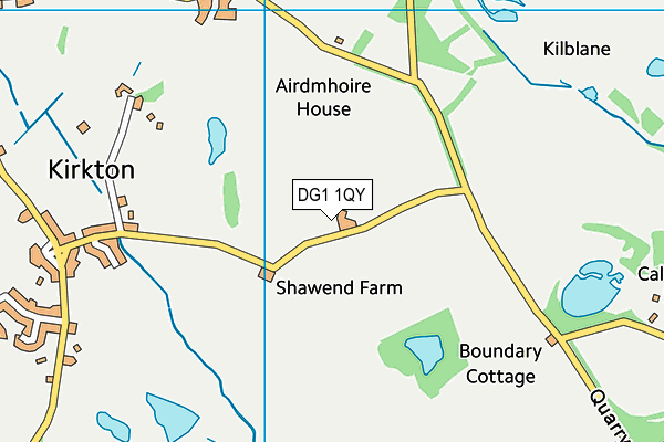 DG1 1QY map - OS VectorMap District (Ordnance Survey)