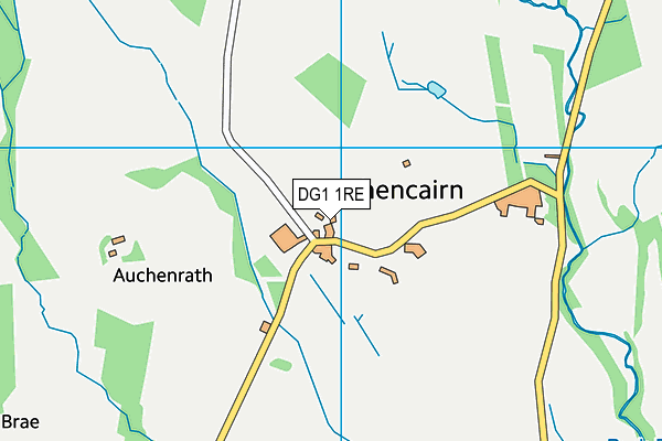 DG1 1RE map - OS VectorMap District (Ordnance Survey)