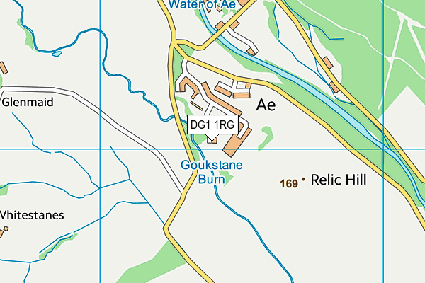 DG1 1RG map - OS VectorMap District (Ordnance Survey)