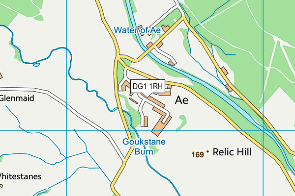 DG1 1RH map - OS VectorMap District (Ordnance Survey)