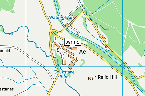 DG1 1RJ map - OS VectorMap District (Ordnance Survey)