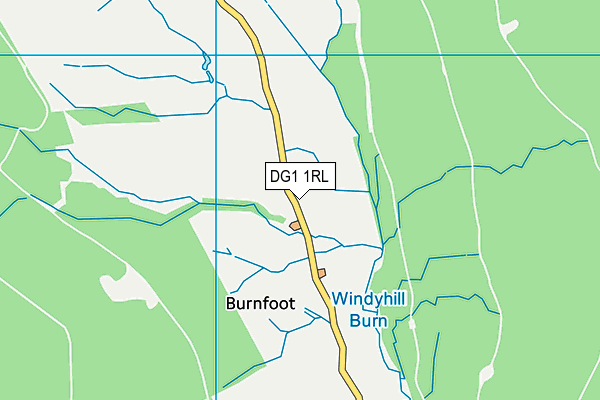 DG1 1RL map - OS VectorMap District (Ordnance Survey)