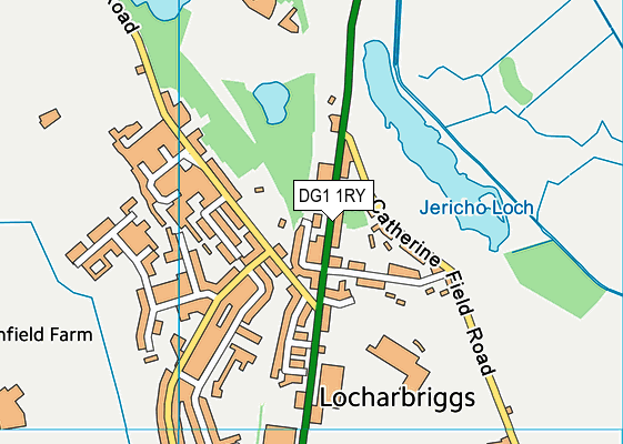 DG1 1RY map - OS VectorMap District (Ordnance Survey)