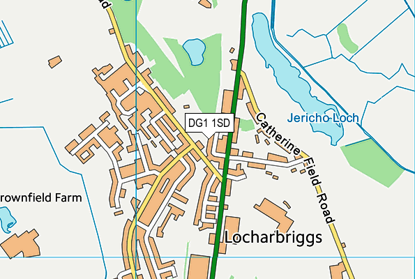 DG1 1SD map - OS VectorMap District (Ordnance Survey)