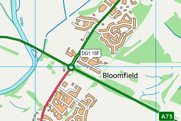 DG1 1SF map - OS VectorMap District (Ordnance Survey)