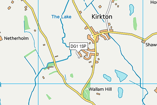 DG1 1SP map - OS VectorMap District (Ordnance Survey)