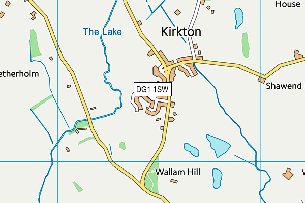 DG1 1SW map - OS VectorMap District (Ordnance Survey)