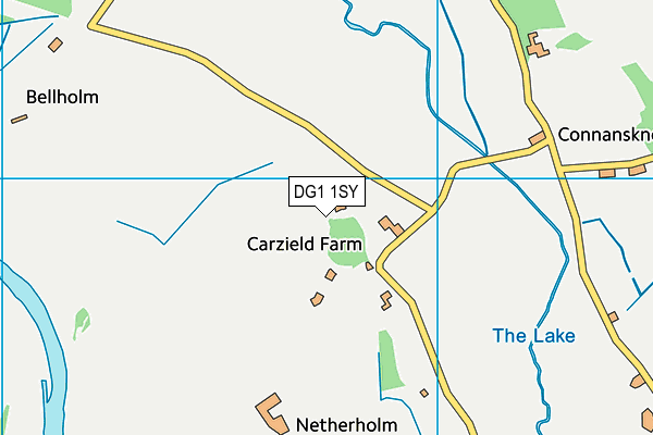 DG1 1SY map - OS VectorMap District (Ordnance Survey)