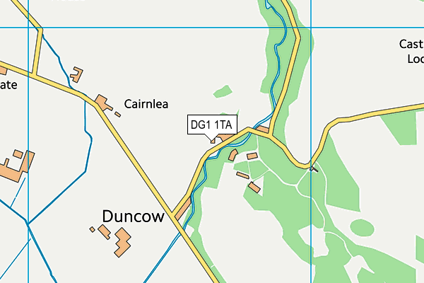 DG1 1TA map - OS VectorMap District (Ordnance Survey)