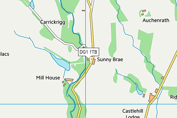 DG1 1TB map - OS VectorMap District (Ordnance Survey)