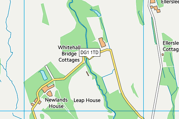 DG1 1TD map - OS VectorMap District (Ordnance Survey)