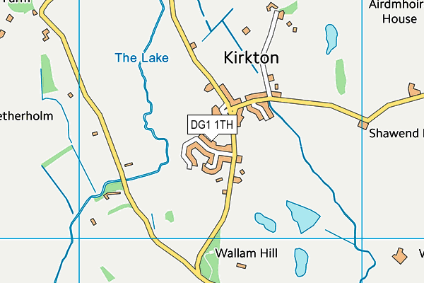 DG1 1TH map - OS VectorMap District (Ordnance Survey)