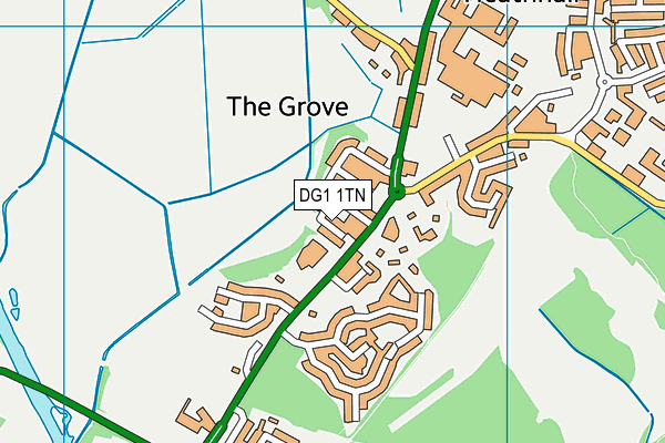 DG1 1TN map - OS VectorMap District (Ordnance Survey)