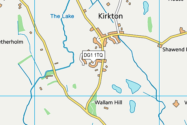 DG1 1TQ map - OS VectorMap District (Ordnance Survey)