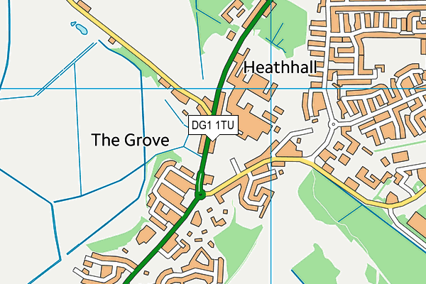 DG1 1TU map - OS VectorMap District (Ordnance Survey)