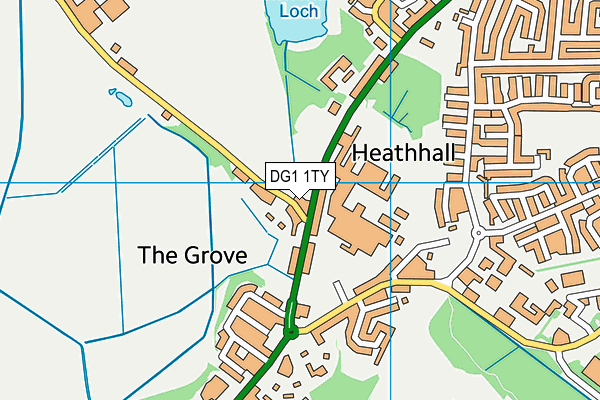 DG1 1TY map - OS VectorMap District (Ordnance Survey)