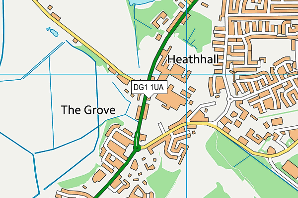 DG1 1UA map - OS VectorMap District (Ordnance Survey)