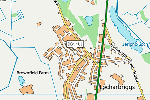 DG1 1UJ map - OS VectorMap District (Ordnance Survey)