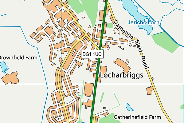 DG1 1UQ map - OS VectorMap District (Ordnance Survey)